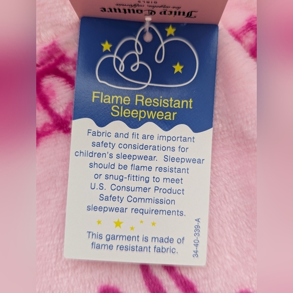 NWT Juicy Girls (6/6X) 2-Pack Fleece Pyjama Bottoms/Boxers/Shorts/Sleep Set - Picture 12 of 12